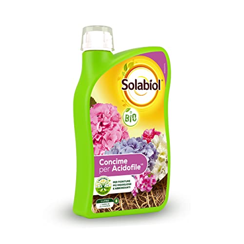 Solabiol Concime Liquido Biologico Acidofile Azalee, Rododendri, Camelie, Ortensie Con Tecnologia Natural Booster Che Stimola Lo Sviluppo Radicale, De