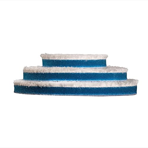 Rupes Tampone In Microfibra D-A Coarse, Fine, Ultra-Fine In Varie Dimensioni Per La Lucidatura Della Tua Auto (130 Mm, Coarse Blu)