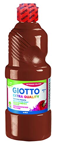 Fila Barattolo Tempera Escolar Giotto Di 500 Ml. Lista Per Su Uso. Lavable. Senza Gluten.: Marron.
