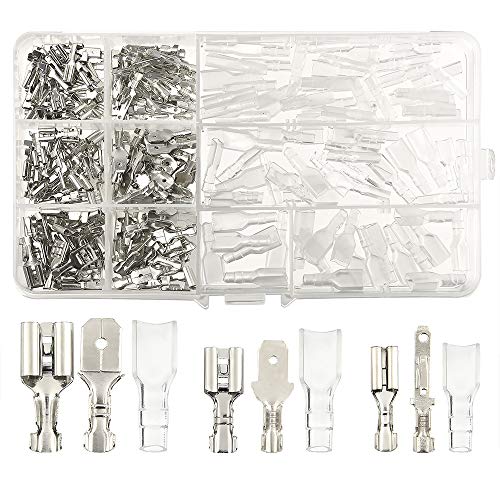 Tuparka 270 Pz Connettori Elettrici Capicorda Wire Crimp Terminal Block Con Guaina Isolante Kit 2.8 Mm 4.8 Mm 6.3 Mm