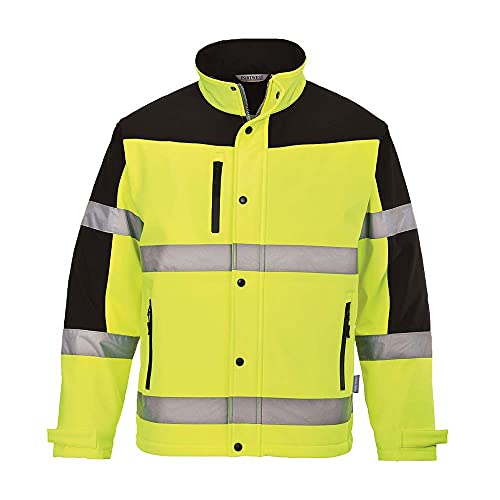 Portwest S429Yers Giaccone Softshell Bicolore/3 Strati, Giallo, Small