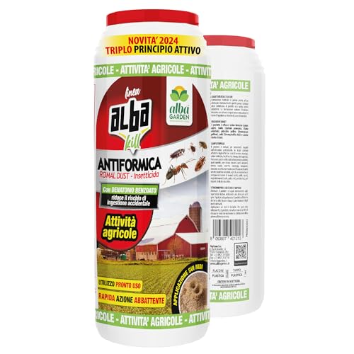 Albagarden - Albakill Esca Anti Formiche Orto E Giardino - Insetticida In Polvere Per Ambienti Esterni - Scarafaggi Blatte Grillotalpa Insetti Pulci Z