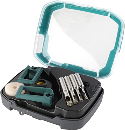 Wolfcraft 8771000 Set Di Seghe A Tazza Diamantate "Ceramic", 5 Pz. Per L'Installazione Di Fissaggi Di Sanitari E Di Passacavi Su Piastrelle E Piastrel