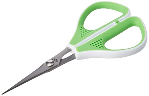 Wedo 975411 Forbici Silhouette Comfortline 11, 4 Cm, Acciaio Inox Speciale, Impugnatura Morbida, Verde Mela/Bianco