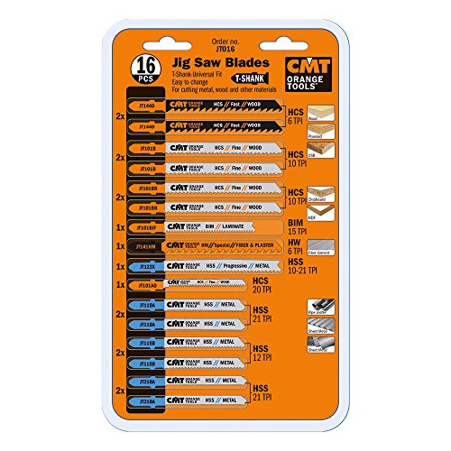 Cmt Jt016-16 Uds. Estuche Hojas De Sierra De Calar Mango A “T”