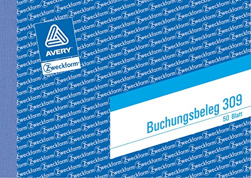 Avery Zweckform 309 Prenotazioni, (Formato A6 Orizzontale, Microperforato, 50 Fogli) Bianco