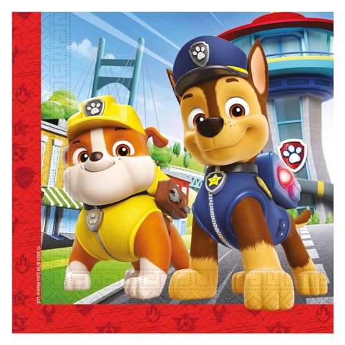 Paw Patrol 20 Tovaglioli Rescue Heroes