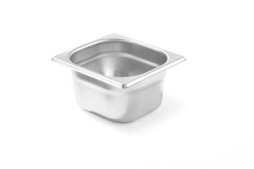 Hendi Contenitore Gastronorm, Gn 1/6, Resistenza Termica -40 °C A 300 °C, Compatibile Con I Forni A Convezione, Frigoriferi, Bagno María, Chafing Dish