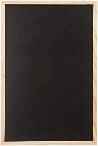 Lavagna Nera Per Gesso 40 X 60 Cm Con Cornice In Legno