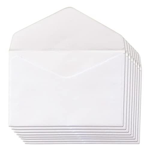 Sobres De Papel Blanco, Sobres Pequeños Con Solapa Para Invitaciones De Cumpleaños, Boda O Comunión, Sobres Para Tarjetas De Visita Medida 70 X 105 Mm