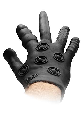 Guante Estimulador De Silicona - Negro