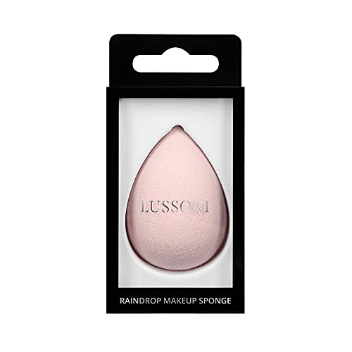 T4B Lussoni Spugnetta Make Up A Goccia Raindrop Beauty Blender Trucco Viso Professionale, Confezione Singola (Rosa)