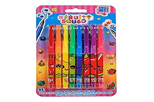 Jouetprive-Fruity Squad Gel Pens With Fragrance, 8 Pz.