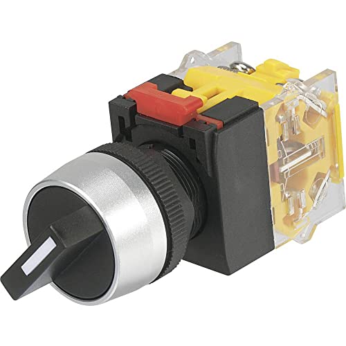 Conrad Electronic 704638 Tru Components Las0-A3Y-11X/21 - Interruttore Girevole 250 V/Ac 5 A, Posizioni Di Commutazione 2 1 X 90° Ip40, 1 Pezzo
