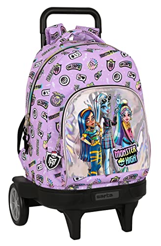 Mochila Gde. C/Ruedas Compact Evol. Ext. Monster High "Best Boos"