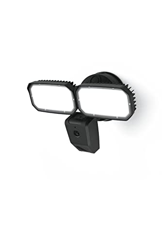 Woox 711777 Videocamera Sicurezza Smart 2 Faretti Ring Floodlight Cam Alexa, R4076 Nero