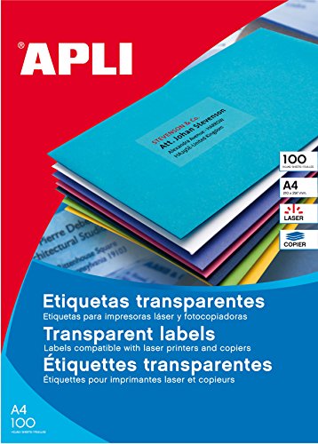 Apli 809741 Etichetta Poliestere, Confezione Da 20 Pezzi