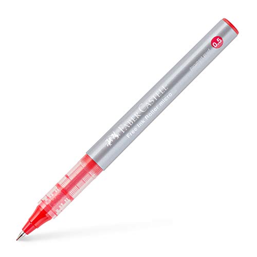 Faber-Castell 348503 - Free Ink Roller 0,5 Rosso. Confezione Da 12