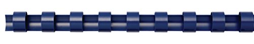 Fellowes 5332102 Dorsi Plastici Per Rilegatura, 16 Mm, 25 Pezzi, Blu