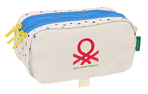 Portaoggetti Triplo Benetton Topitos Bianco (21,5 X 10 X 8 Cm)