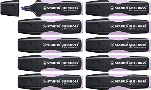 Evidenziatore Ecosostenibile - Stabilo Green Boss Pastel - 83% Plastica Riciclata - Glicine