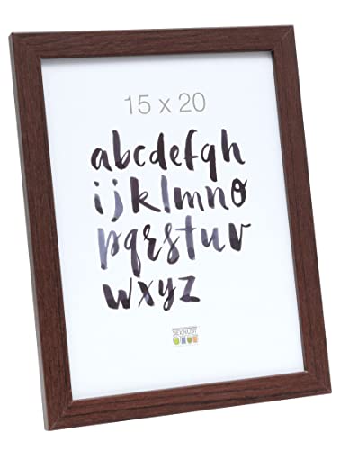 Deknudt Frames S44Ch4 - Portafoto Basic In Legno E Mdf, 15 X 20 Cm, Colore: Marrone Scuro