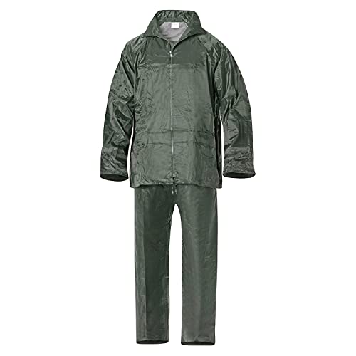Traje De Agua Impermeable Verde Nylon Talla 8-Xl