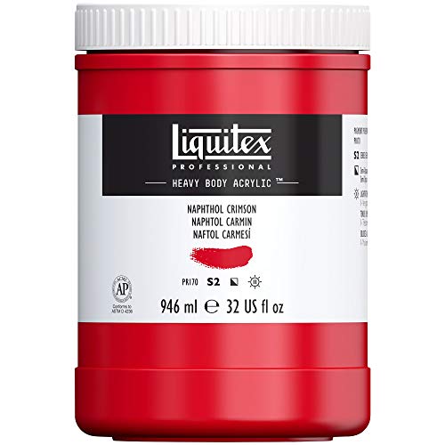 Liquitex Professional Heavy Body Colore Acrilico, Rosso (Naphththole Red Carmine), 946 Ml