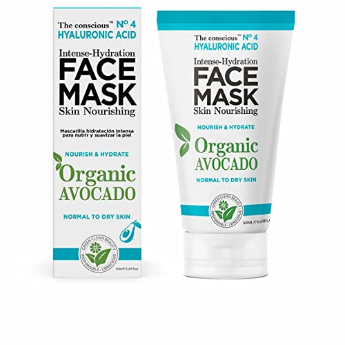 Mascarilla Facial Hidratante The Conscious Hyaluronic Acid Aguacate (50 Ml)