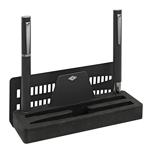 Wedo 26095301 Signero Wedo Set Di Penne Signero, Penna A Sfera E Penna Stilografica In Metallo Di Alta Qualità, Texturierter Fusto In Alluminio, Finit