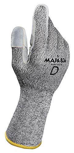 Mapa Professional Kromet-836 Lc-11 Guanti Di Protezione, Grigio Gr (Confezione Da 2)
