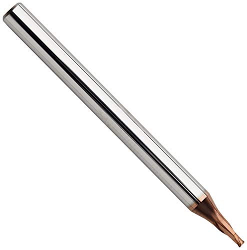 Karnasch 3062560200020040 Microfresa Metallo Duro Con Raggio Angolare, 15 ×D, 2,0 Mm Diametro Di Taglio, 4 Mm Usando Lunghezza, 4 Mm Diametro Del Gamb