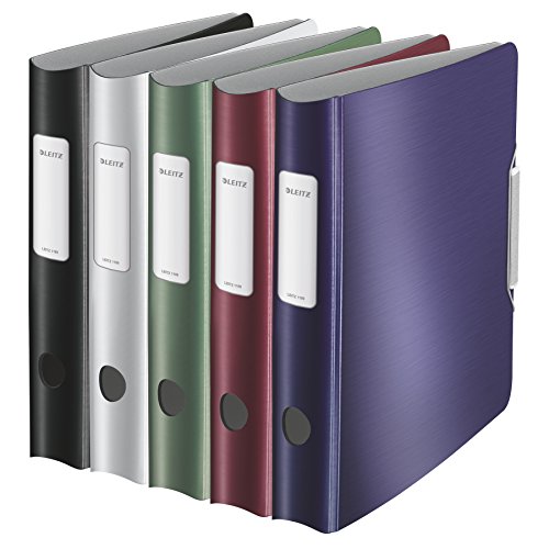 Leitz Active Style - Lot De 10 Classeurs À Levier Dos 50 Mm Assorti Métal Brossé