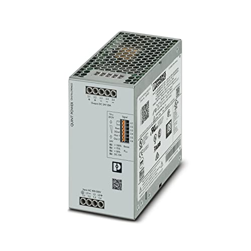 Phoenix Contact Quint4-Ps/3Ac/24Dc/20 - Alimentatore Di Rete A 3 Fasi, 480 W, 400 V Ac, 24 V Dc/20 A
