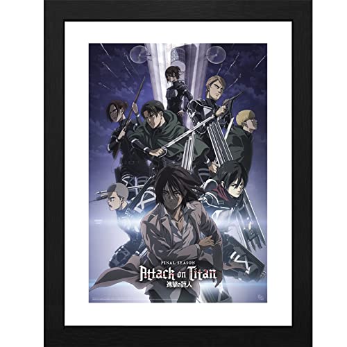 Abystyle Attack On Titan - Tirage Encadré S4 Key Art 2"