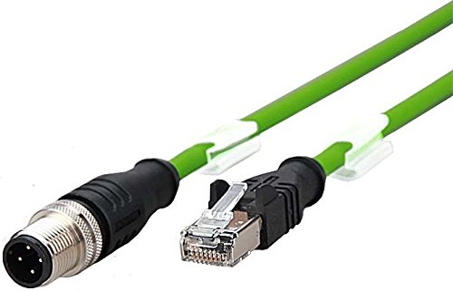 Best Price Square Metz Connect 142M4D15050 M12 - Cavo Patch Cat 5E S/Utp, 5 M, Colore: Verde