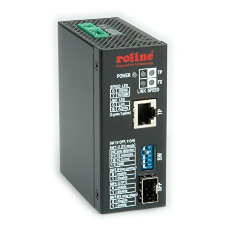 Roline Industrie Konverter, 10/100/100/1000T-1000F-Convertitore Di Rete 10/100/100/1000T-1000F)