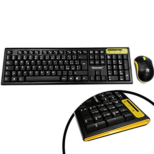 Encore Bundle Wireless Mouse + Tastiera, 2.4 Ghz, Usb, Ita-Layout