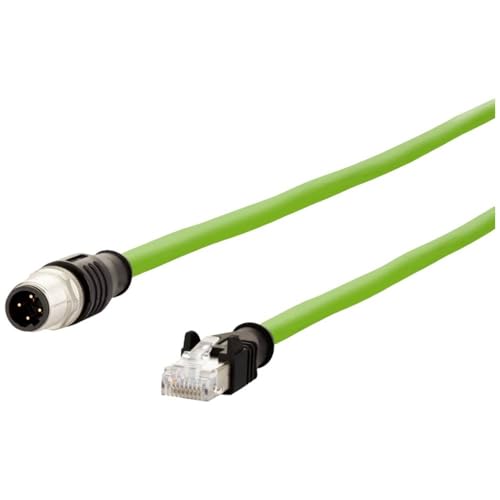 Best Price Square Metz Connect 142M4D15100 M12 - Cavo Patch Cat 5E S/Utp, 10 M, Colore: Verde