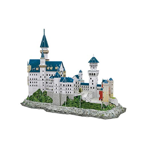 World Brands Castello Neuschwanstein, Adulti, Modelli Per Equitazione, Puzzle 3D, Regali Divertenti, Cultura, Viaggio Da Casa, Multicolore, Ds0990H