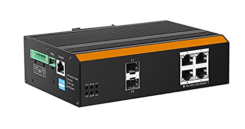 Link Switch Industriale Managed Con 4 Porte Gigabit Poe Con 2 Porte Sfp Per Fibra Ottica