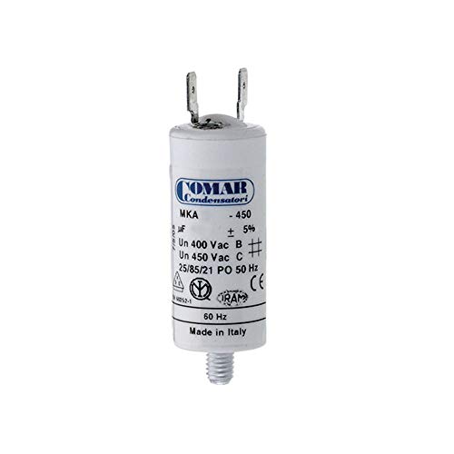 Edm Mka 70 Uf 5% 450 V 50X120 Capacitor With M8 Spigot And Double Faston