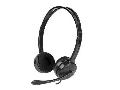 Natec Cuffie Canary Con Microfono Nero