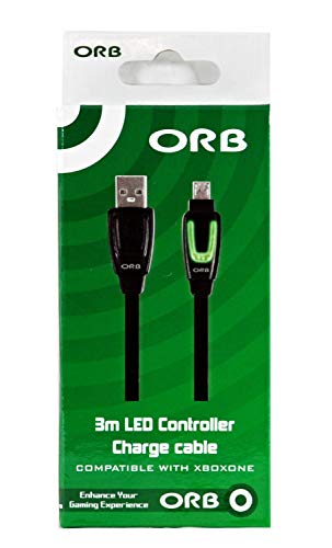 Orb 3 Metre Led Controller Charge And Play Cable Xbox One (Xbox_One) [Edizione: Regno Unito]
