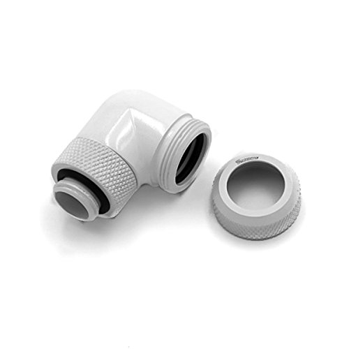 Barrow Multi-Link Adapter Anschluss 90 Grad G1/4 Zoll Ag Auf 14Mm Ad Hardtube - Drehbar, Weiß