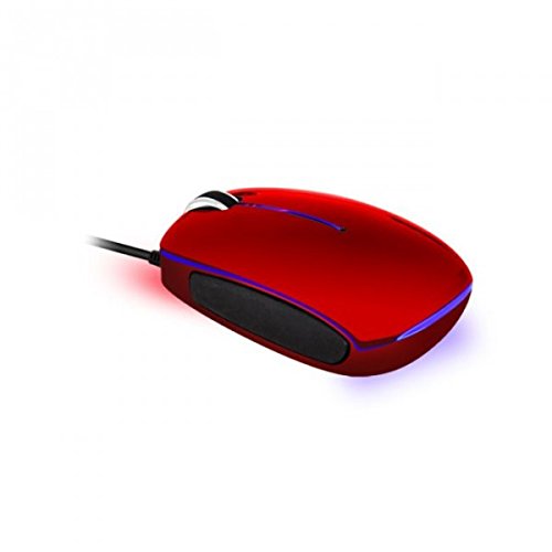 Advance Mini Mouse Ottico Usb Rosso Pc Portatile Scrivania Led Blu 1000Dpi Nuovo