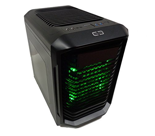 Cortek Big Cube - Case Gaming Microatx Con Pannelli Trasparenti Laterali, Inclusi Ventola Frontale Da 200Mm E Superiore Da 140Mm E Kit Montaggio Inclu