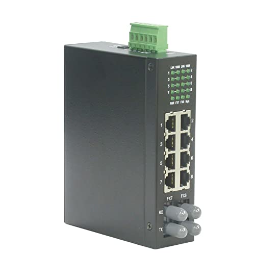 Roline Industrial Switch, 6X Rj-45, 2X St, Unmanaged