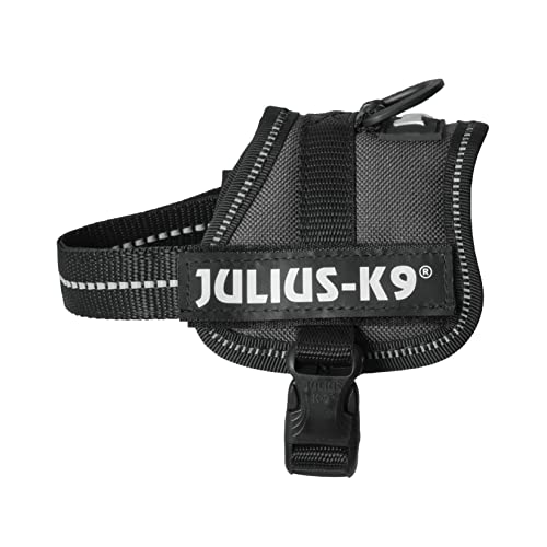 Julius-K9, Pettorina K9, Taglia: 3Xs/Baby 1, Colore: Nero