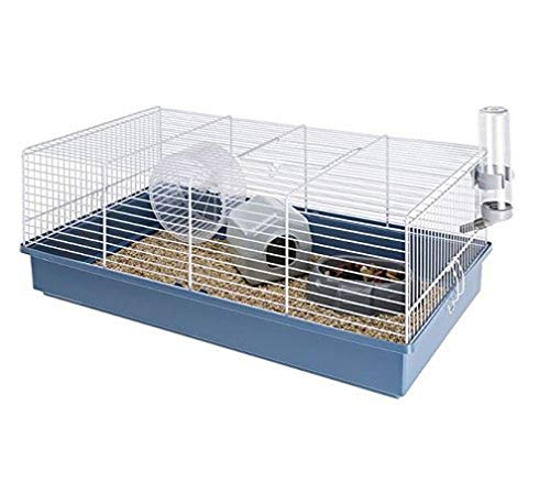 Ferplast Gabbia Roditori Criceti 11 Per Criceti, In Metallo, Accessori Inclusi: Mangiatoia, Beverino, Casetta, Ruota. 57,5X31Xh21,5Cm